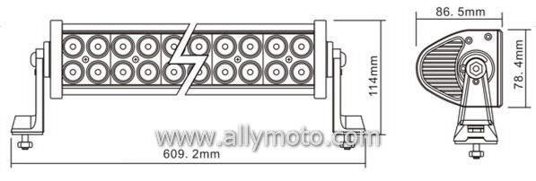 120W LED Light Bar 2003